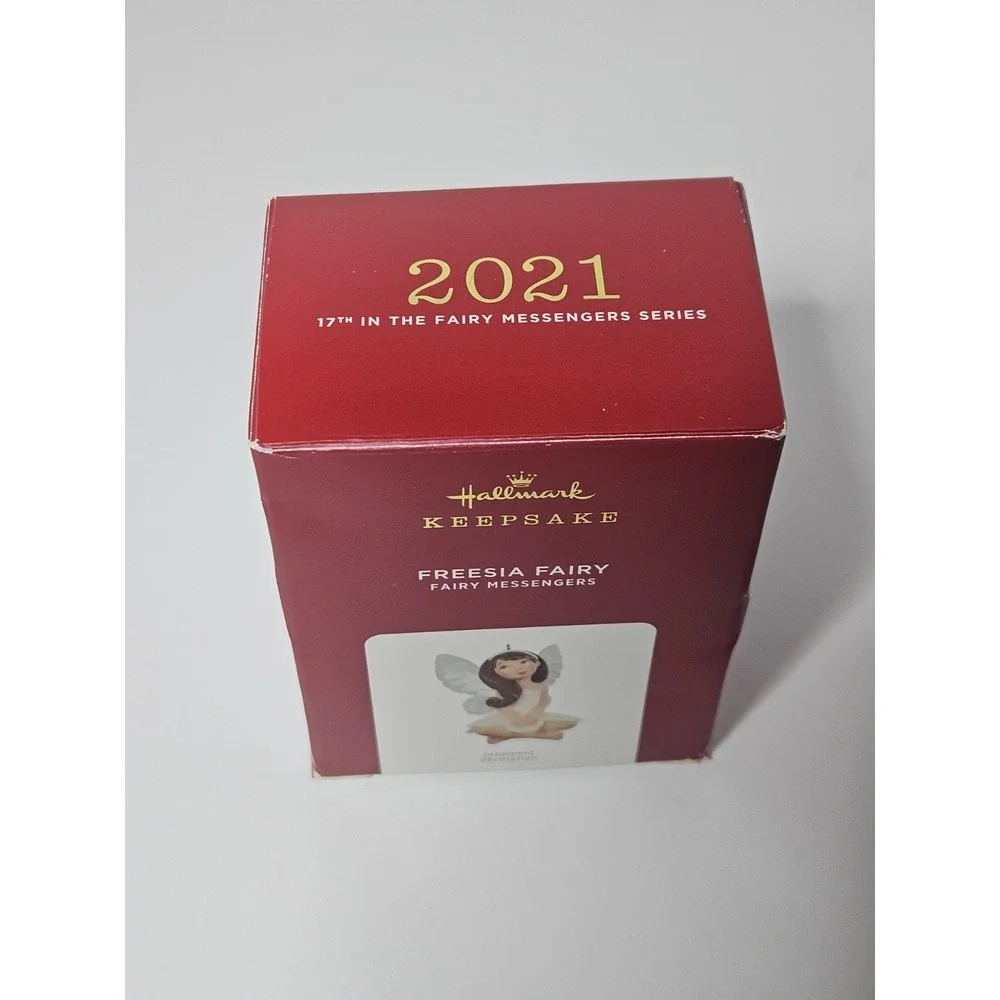 Hallmark 2021 Freesia Fairy Messengers Ornament 17th In Series NIB QXR9112